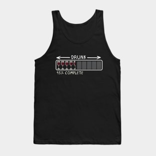 Drunk Wine Loading 45% Complete Tank Top